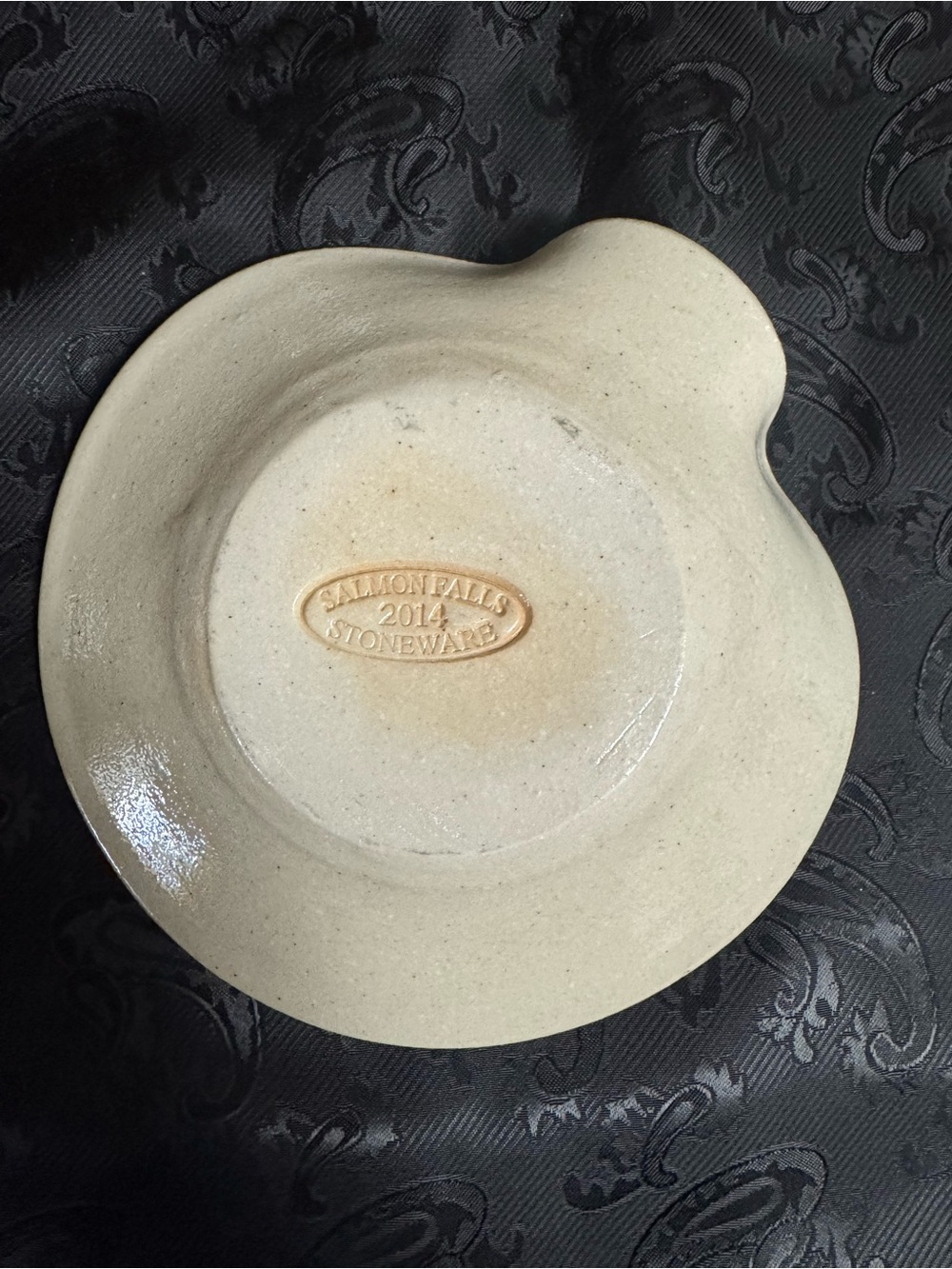 Salmon Falls Pottery Blue Cornflower Ceramic Spoon Rest - Picture 3 of 3